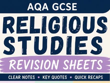 GCSE AQA RE Christian Beliefs Revision Sheet (Complete Unit)
