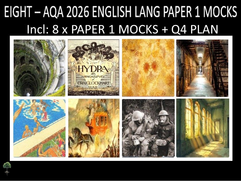 EIGHT - AQA PAPER 1 | 2026 FULL MOCKS  | Q4 PLAN