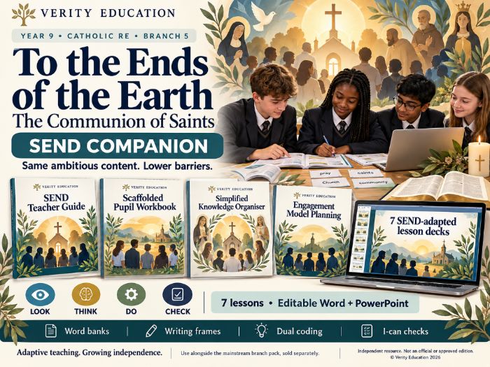Catholic RE SEND | Y9 B5 The Communion of Saints | RED Adaptive + EHC