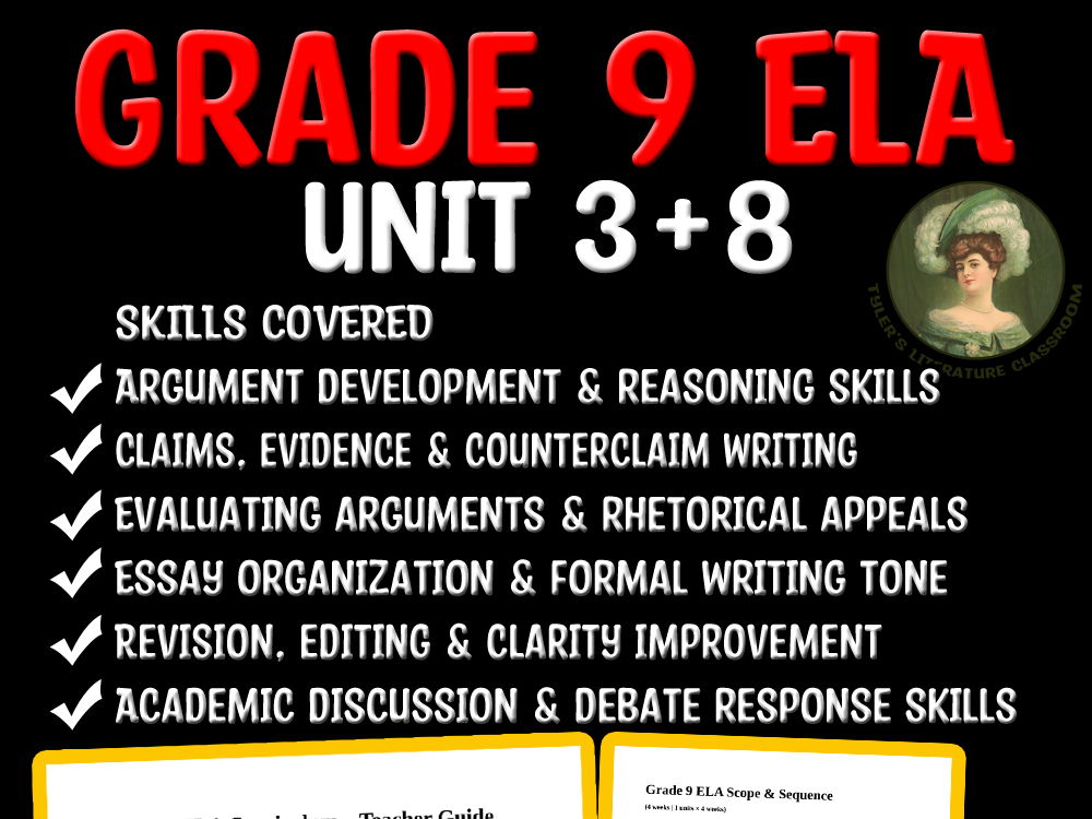 Grade 9 ELA Unit 3 & 8 | Foundations of Persuasive Writing Bundle