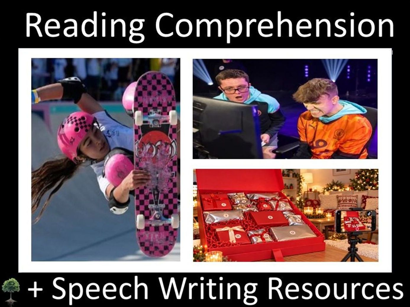 Three Reading Comprehension + Speech Writing Resources