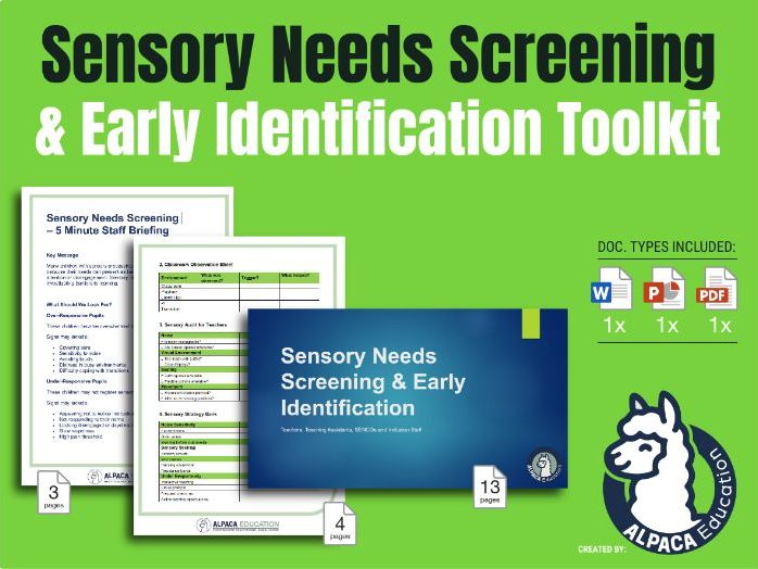 Sensory Needs Screening & Early Identification Toolkit