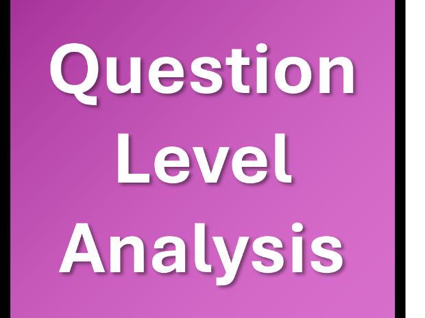 How To... Question Level Analysis