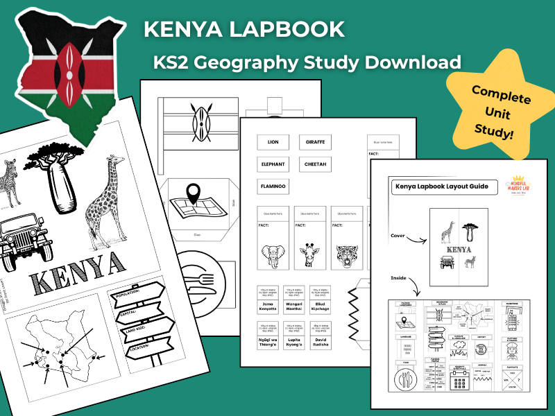 Kenya KS2 Geography Activities | Lapbook