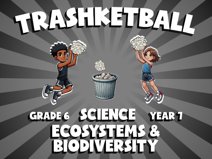 Ecosystems & Biodiversity TRASHKETBALL Science Game | No-Prep Year 7 Review Activity