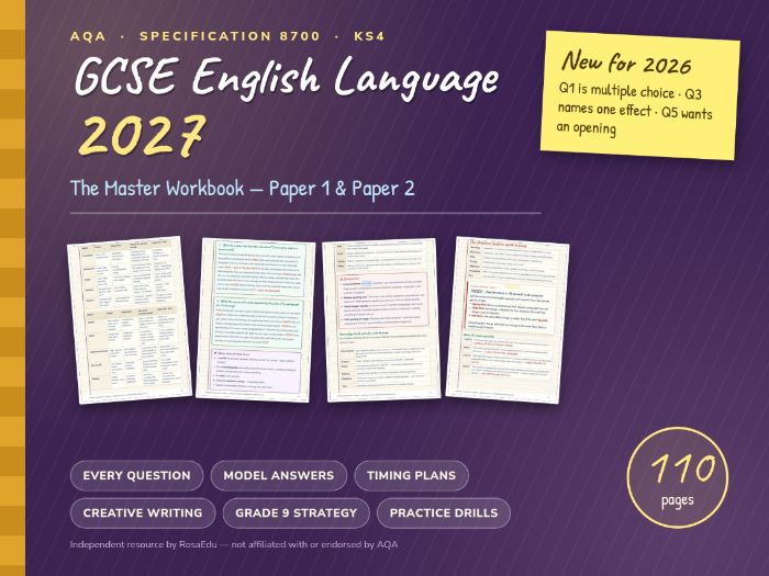 AQA GCSE English Language 8700 Workbook