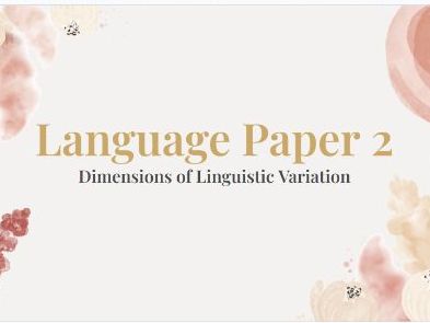 OCR A Level English Paper 2 Revision