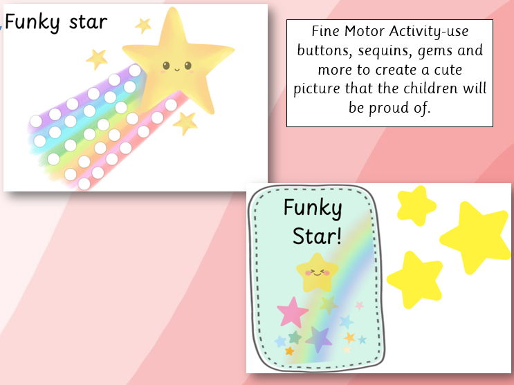 Funky Star Fine Motor Activity EYFS/KS1