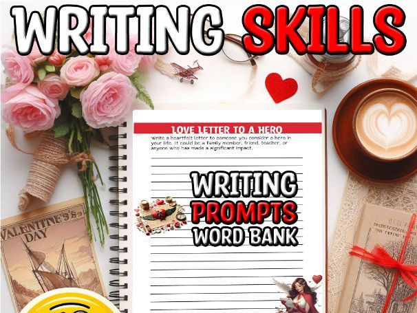 Writing Prompts with Word Bank and Sentence Starters for Middle School