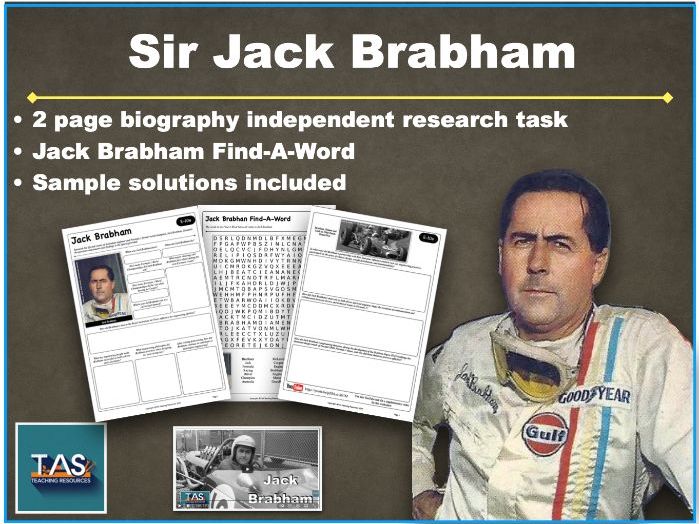 Engineer Sir Jack Brabham Research task
