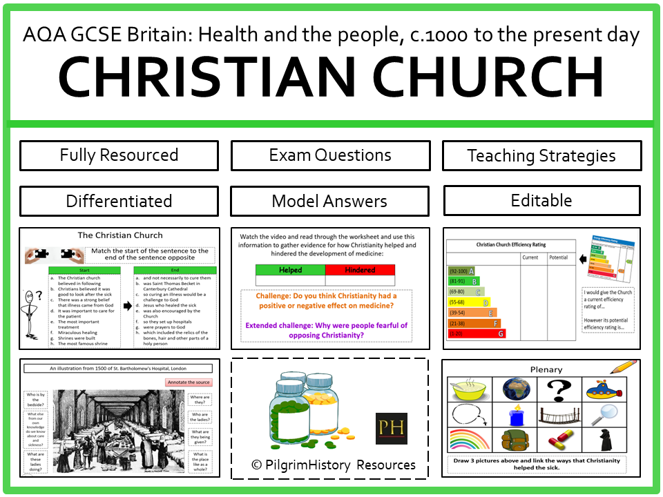 AQA GCSE Britain Health and the People: The Christian Church and Medieval Medicine