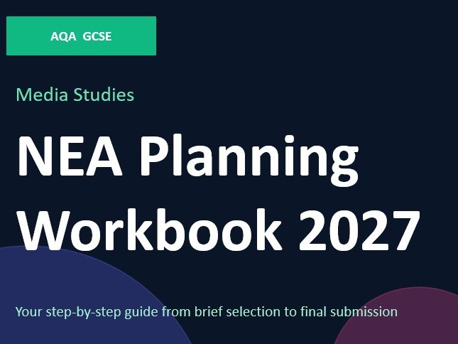 AQA GCSE Media Studies NEA 2027 Planning Workbook – All 5 Briefs Included (43 Slides)