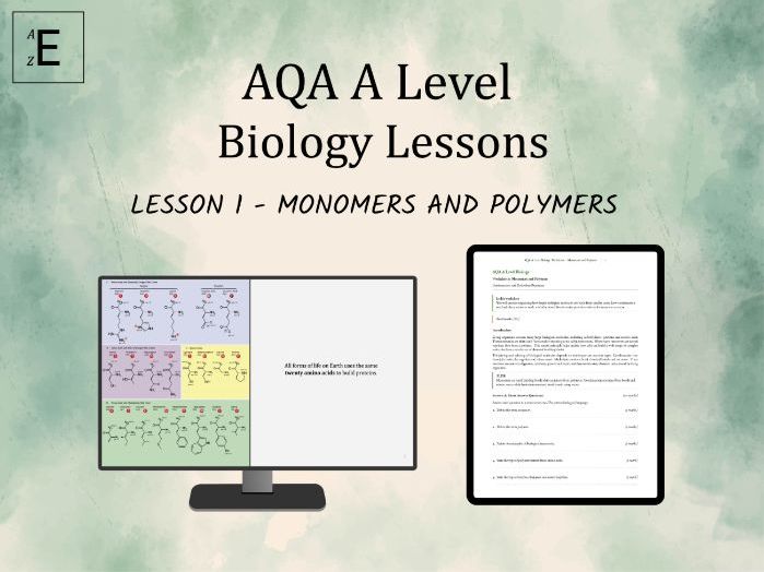AQA A Level Biology Lesson 1 - Monomers and Polymers