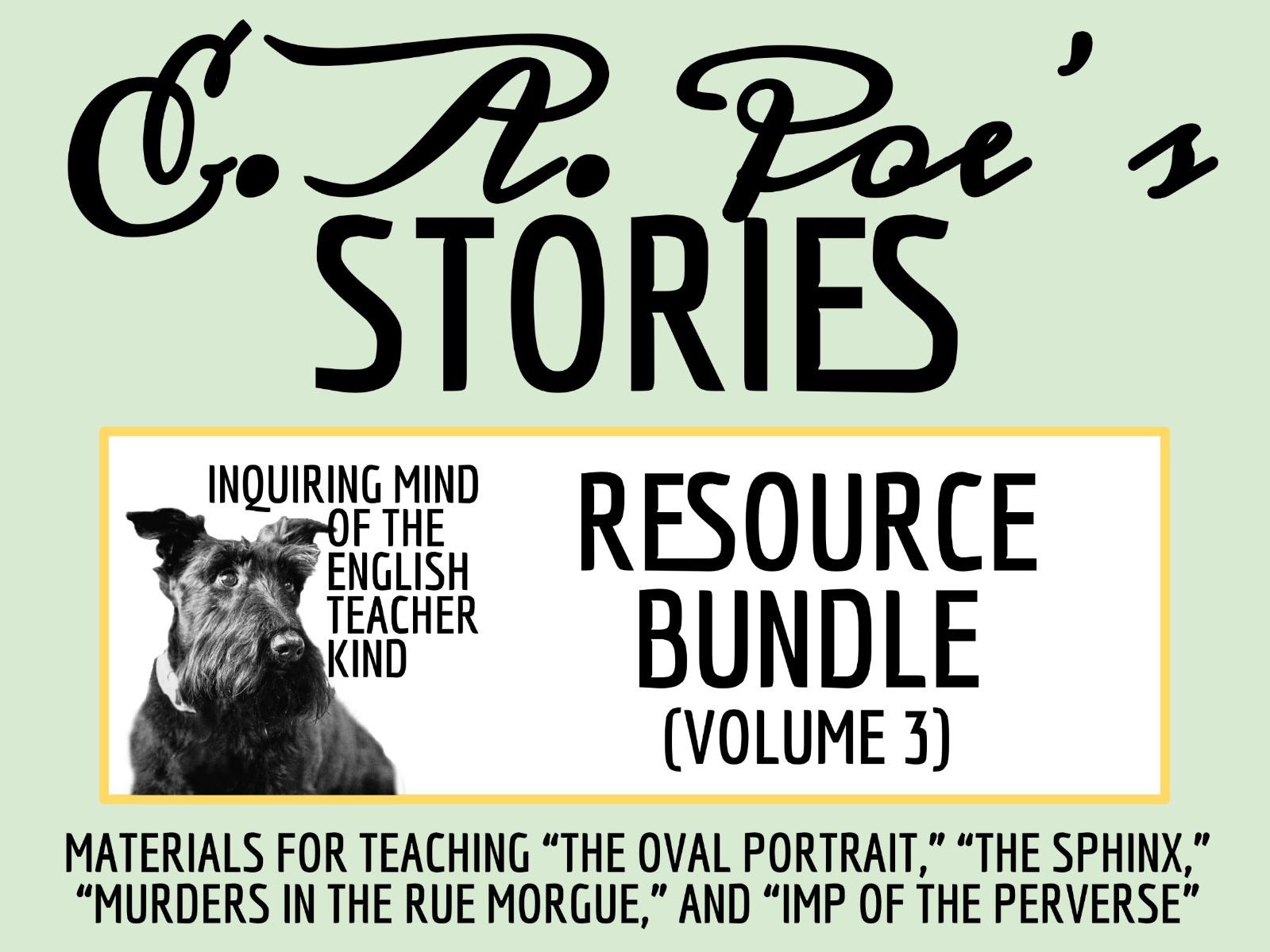 Edgar Allan Poe's Short Stories - Quizzes and Analysis Activities (Volume 3)