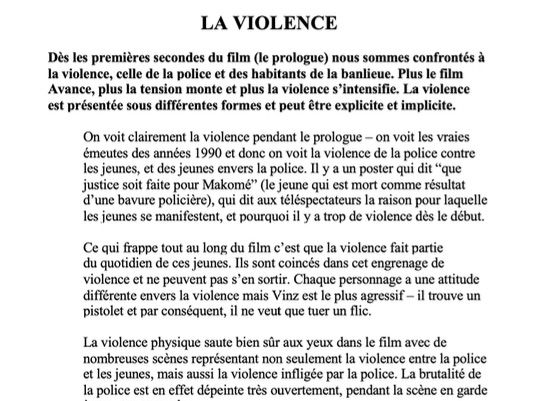 La Haine - Main themes analysis