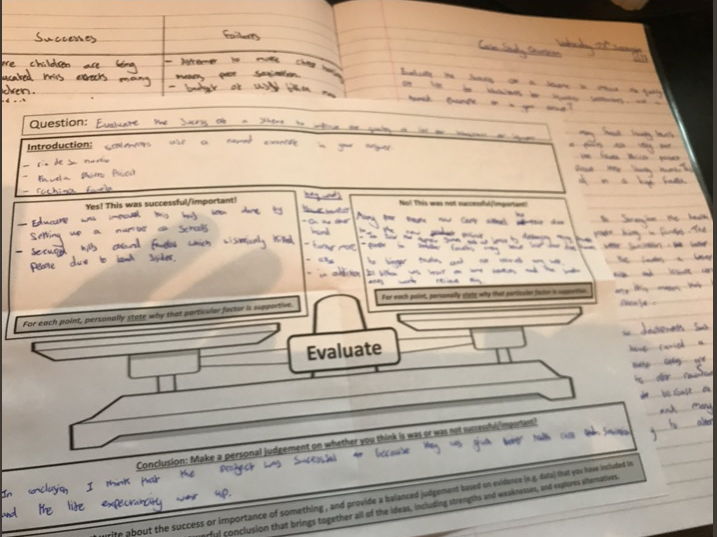 Evaluate and Assess Planning Sheet