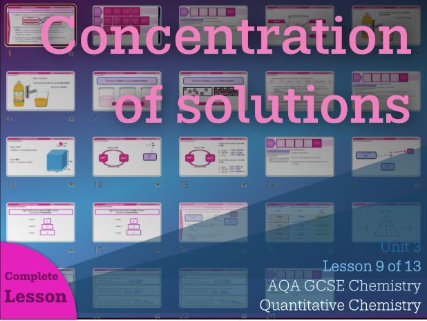 Concentration of Solutions || Quantitative Chemistry | AQA Chemistry