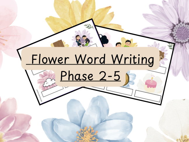 Phase 2-5 Flower Word Writing