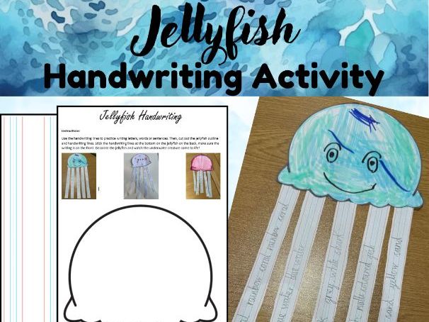 Jellyfish Handwriting Letter Formation Activity Craft