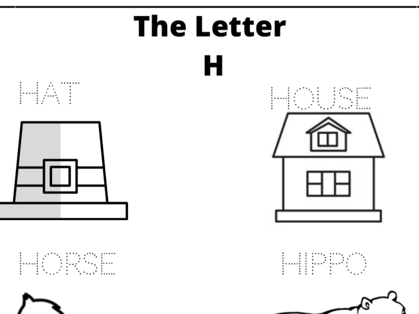 The letter H