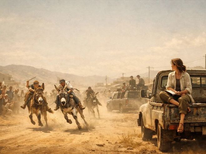 A Game of Polo with a Headless Goat by Emma Levine