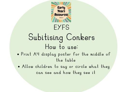 Subitising Autumn Conkers