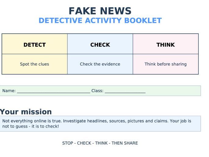 Yr 6 Digital Literacy - AI & Fake News
