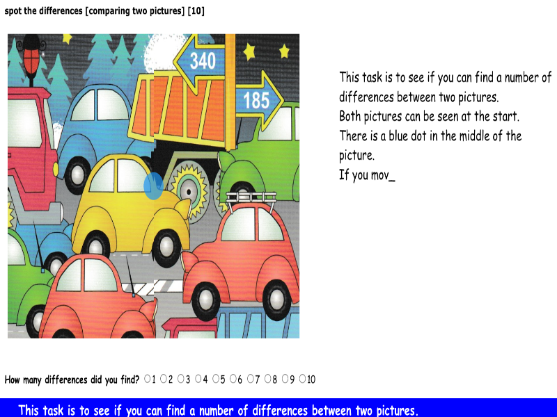 spot the differences [comparing two pictures] [10]