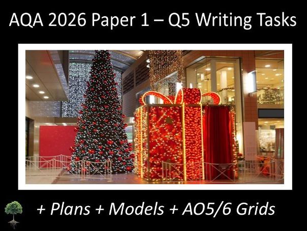 Question 5 - AQA 2026 GCSE English Language Paper 1  | Plans, AO Grids, Models (Sal)