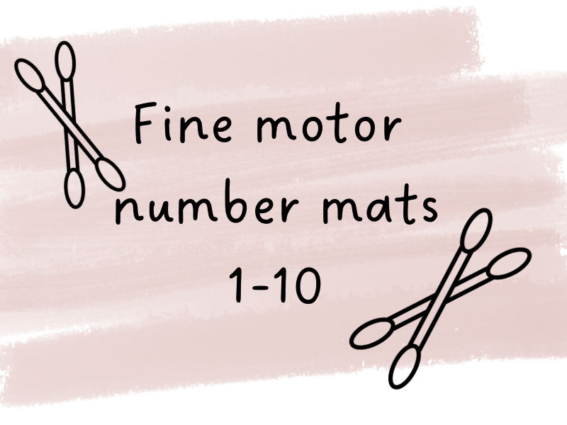 Fine Motor Number Mats 1-10
