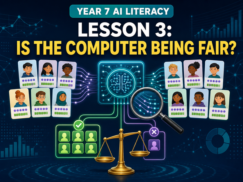 Year 7 AI Literacy Lesson 3: Is the Computer Being Fair?