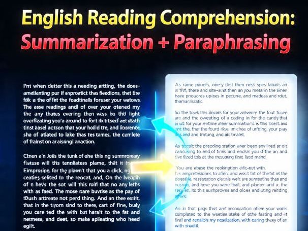 Summarization & Paraphrasing Made Easy: 20+ Practice Exercises