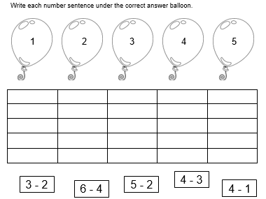Balloon Poppers Subtract | Teaching Resources