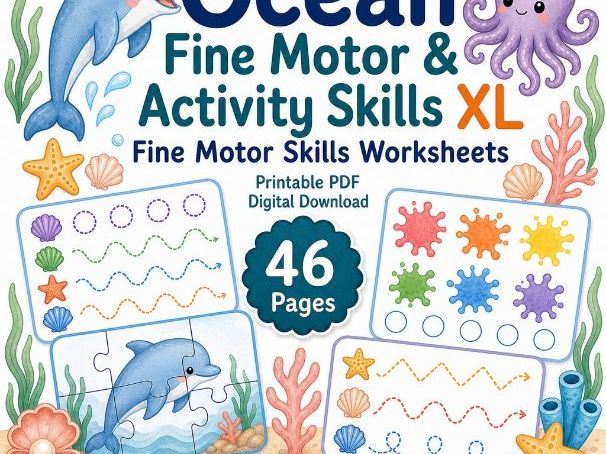 Ocean Fine Motor & Activity Skills XL
