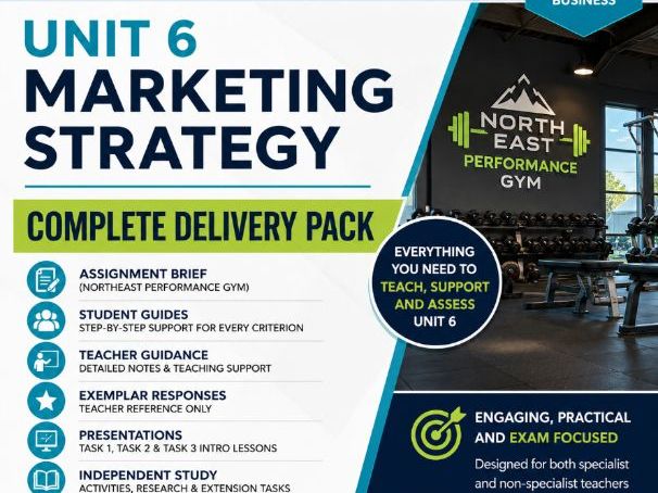 OCR Cambridge Technical Business Unit 6 Marketing Strategy Complete Delivery Pack