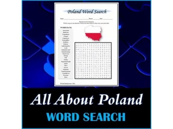 All About Poland Word Search Puzzle