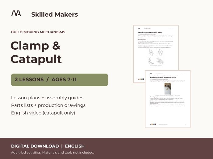 Wooden Clamp & Catapult: 2 STEM Lessons