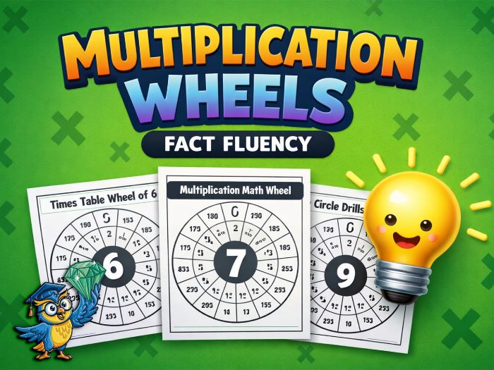 Multiplication Times Tables Wheels KS2