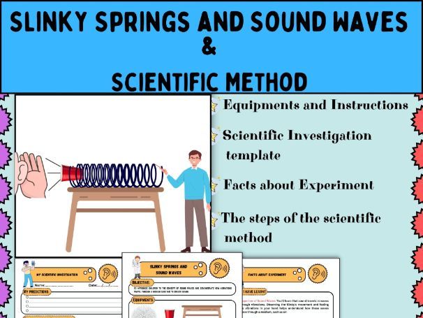 Slinky and Sound Waves Experiment : STEM activities and Scientific Method