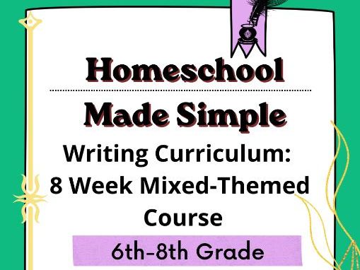 Writing Curriculum | Mixed-Themed | Grades 6th-8th
