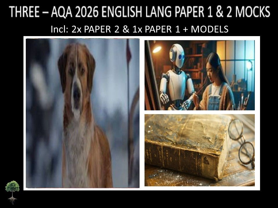 THREE - AQA PAPER 1 & 2 | 2026 FULL MOCKS | MODELS