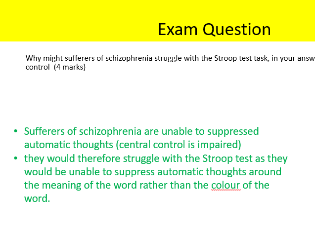 AQA Psychology psychological explanations of schizophrenia