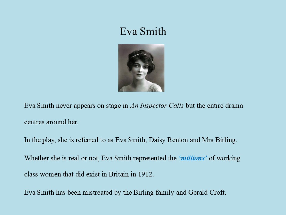 AIC: Eva Smith's Unseen Voice