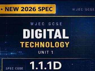 NEW 2026 WJEC GCSE Digital Technology – 1.1.1D Storage Media – Lesson Pack
