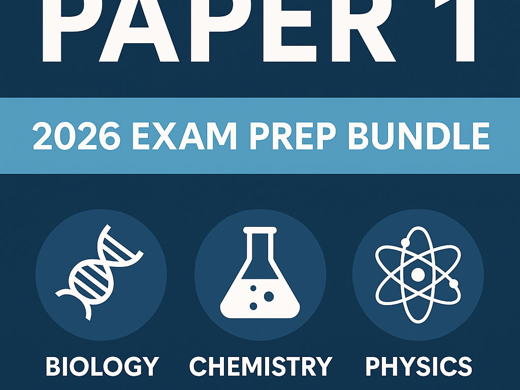 AQA GCSE Combined Science Paper 1 – 2026 MEGA Exam Prep Bundle (Higher)