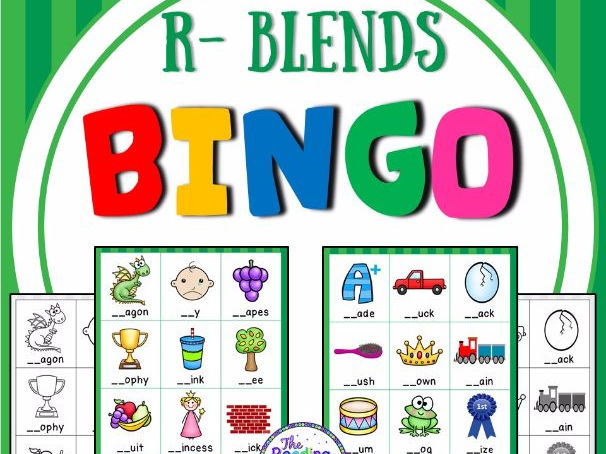 Blends Bingo Game (R Blends)