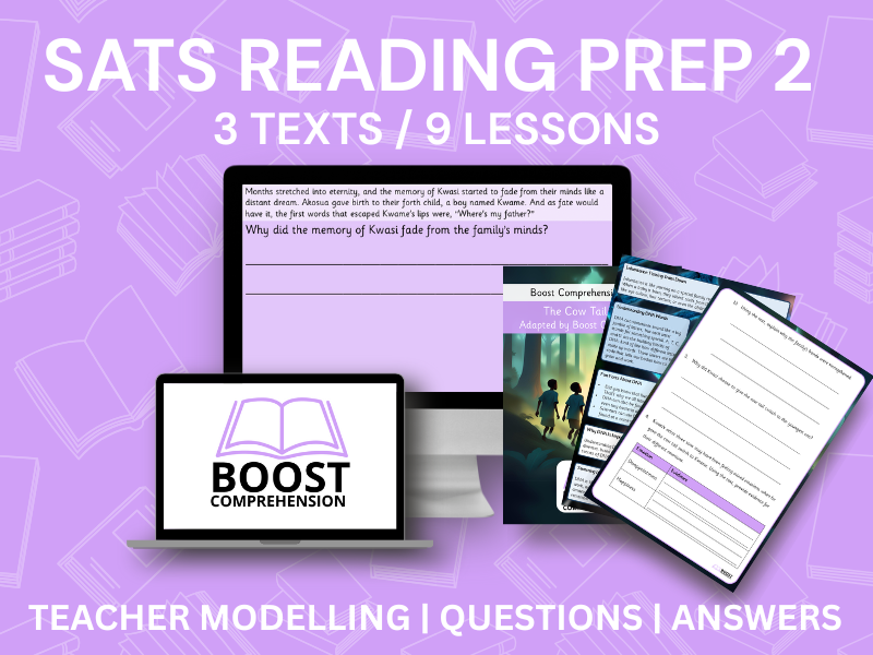 Year 6 Reading SATs Prep Pack 2 (3 Texts, 9 Lessons)