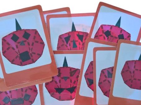 Magnetic tiles Jack - o' - lantern