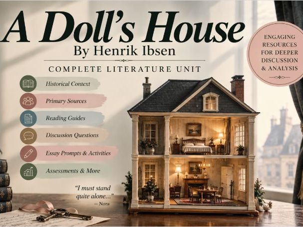 A Doll’s House by Henrik Ibsen | Complete IB English A Unit | Analysis