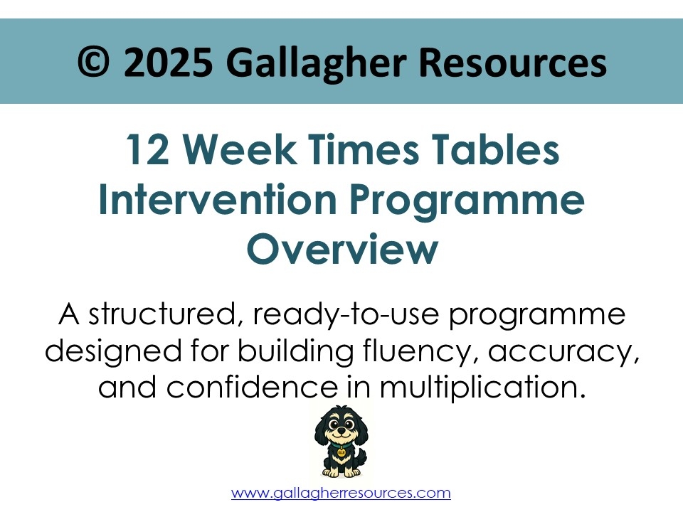 Times Tables Programme Starter Bundle (Display Pack & Overview Pack + Week 1 Sample)